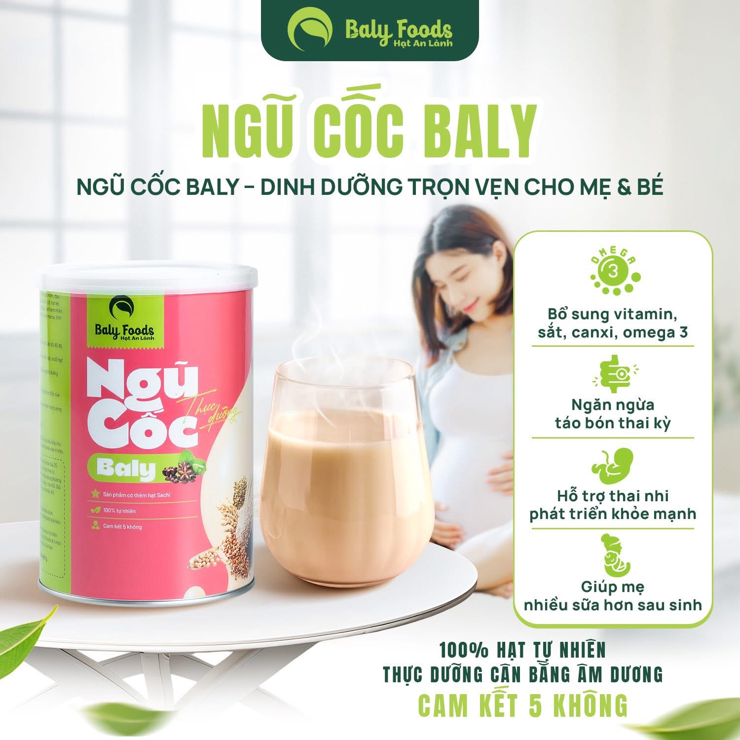 Ngũ Cốc Thực Dưỡng Baly Cho Mẹ Bầu Balyfoods 500g