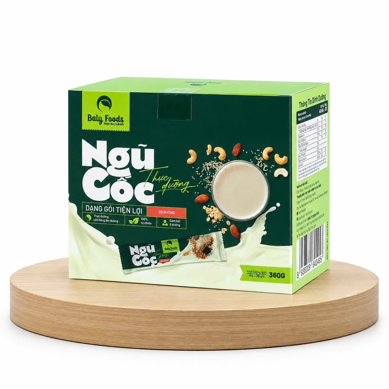 Ngũ Cốc Thực Dưỡng Balyfoods Có Đường Hộp 20 gói x 18g