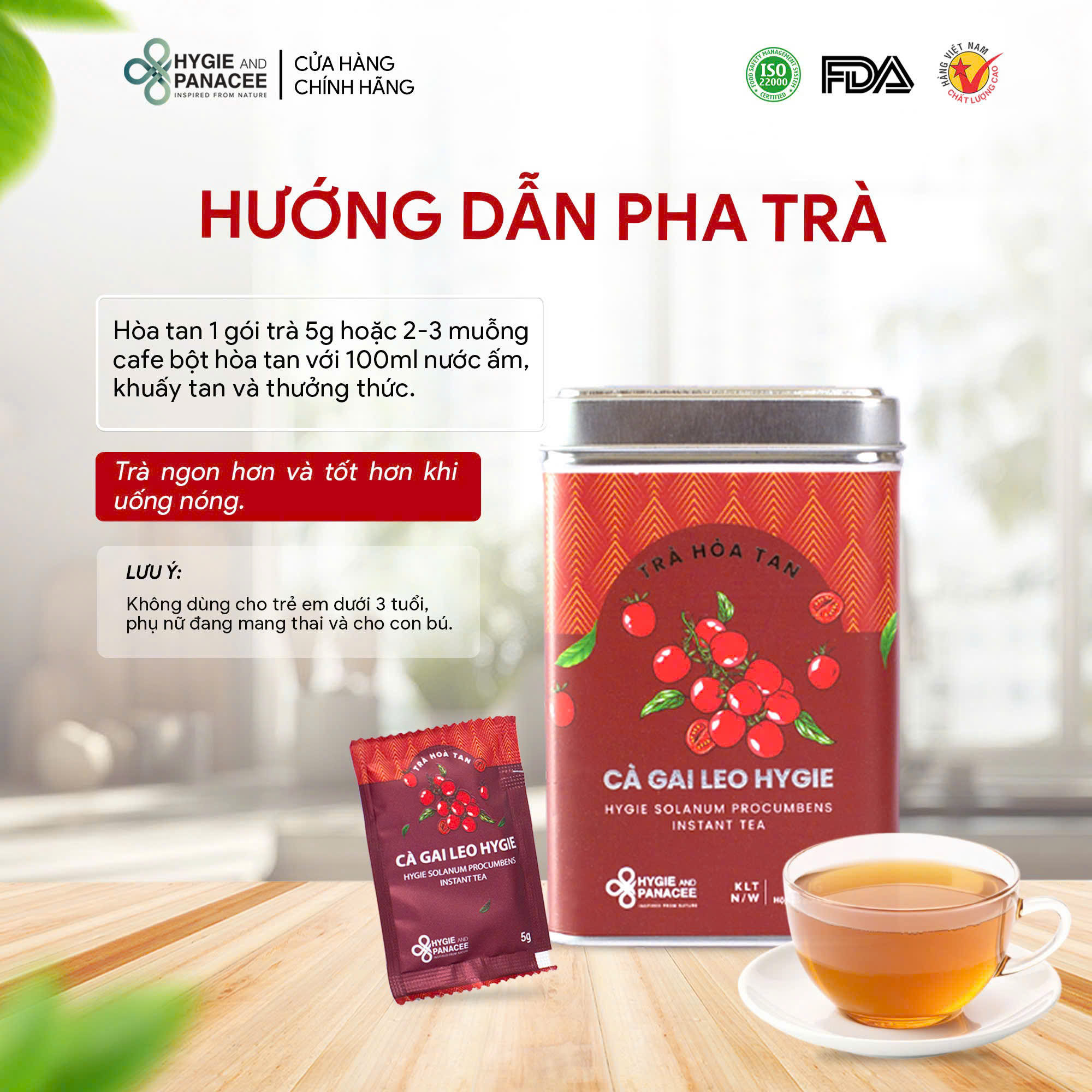 Trà Cà Gai Leo Hygie Bảo Vệ Gan 120g/150g/250g - Ảnh 4