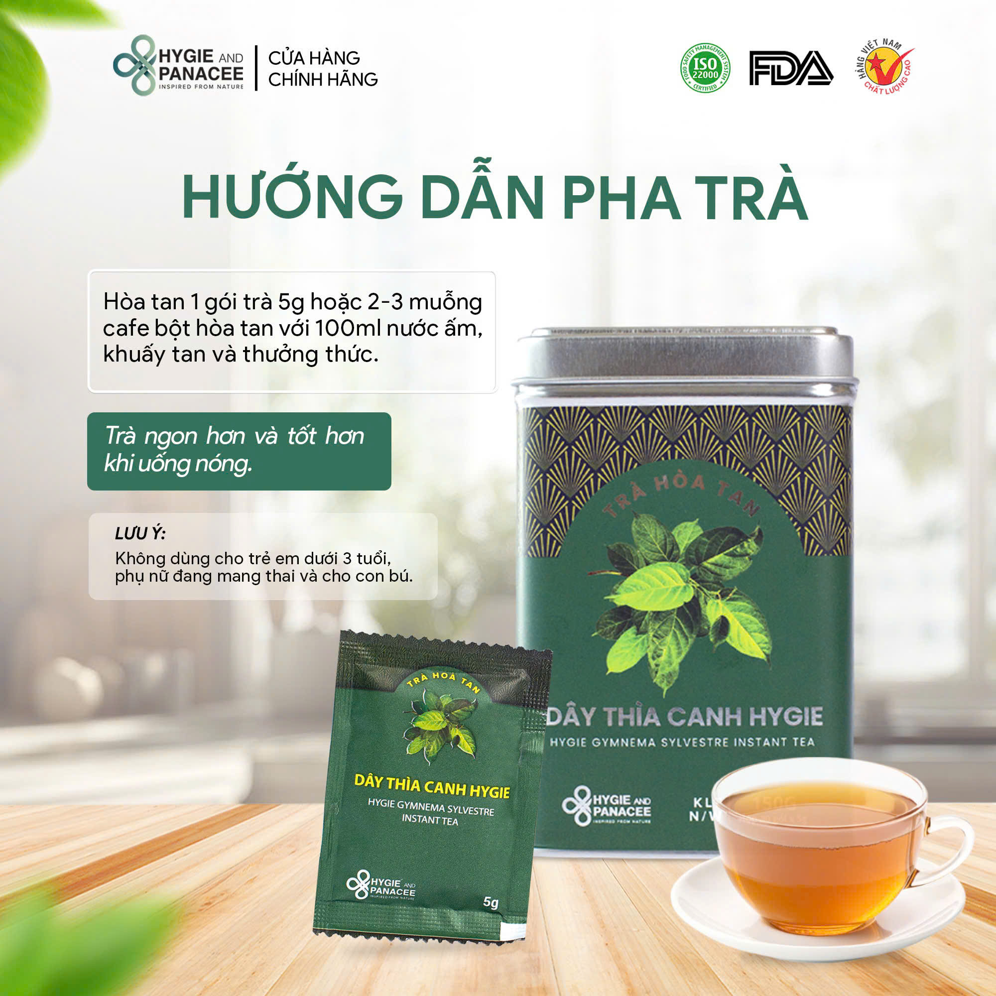 Trà Dây Thìa Canh Hygie Hỗ Trợ Kiểm Soát Đường Huyết 120g/150g/250g - Ảnh 4