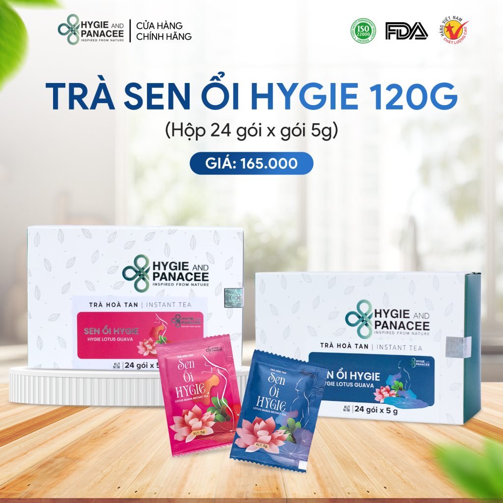 Trà Hòa Tan Sen Ổi Hygie Giúp Vóc Dáng Thon Gọn 120g/150g/250g - Ảnh 2