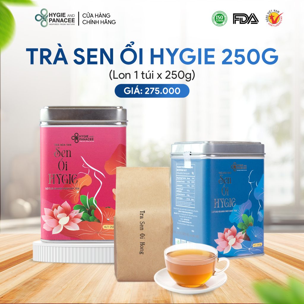 Trà Hòa Tan Sen Ổi Hygie Giúp Vóc Dáng Thon Gọn 120g/150g/250g - Ảnh 4